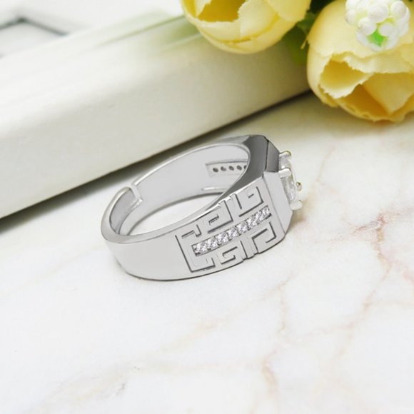 men silver ring - Picture 3 of 3